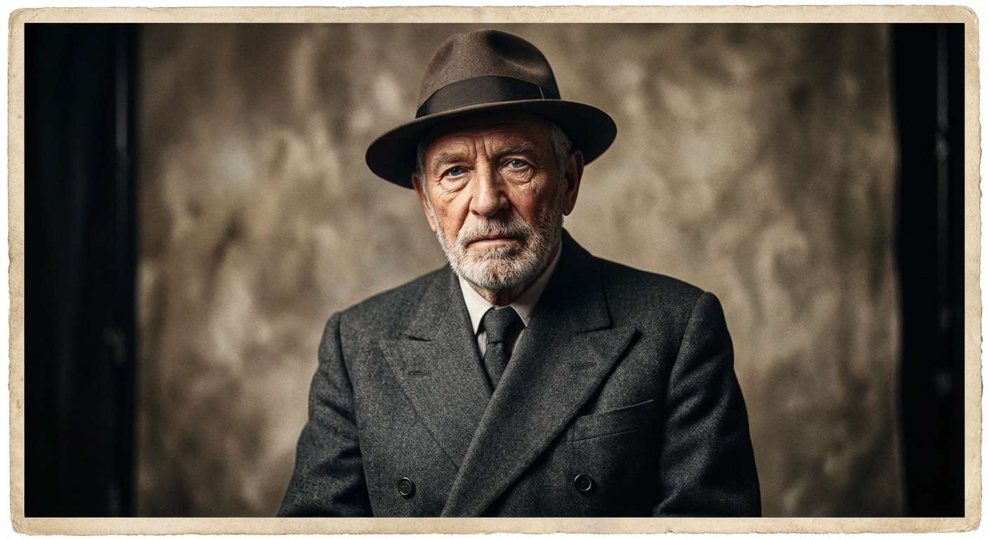 After monochrome headshot colorized naturally