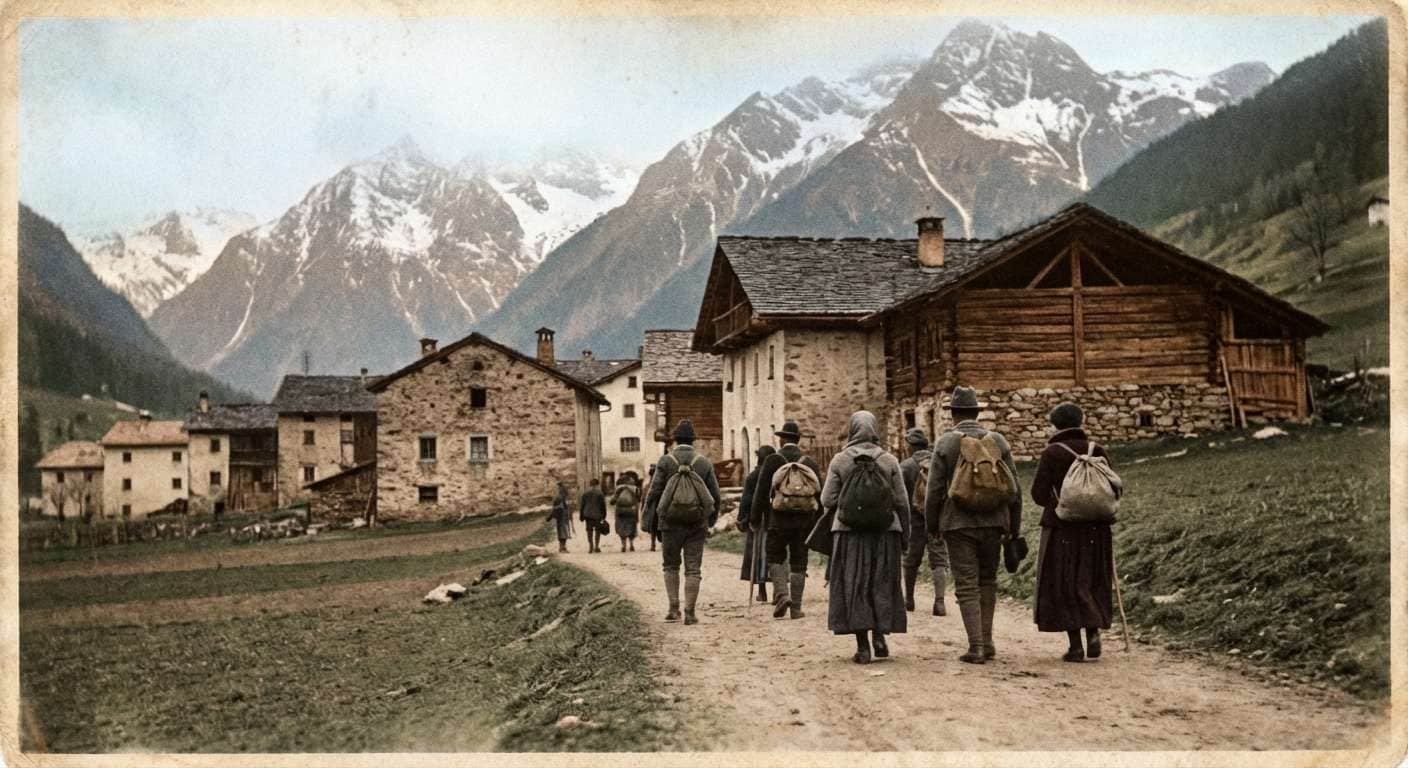 After historical scene restored with natural colors