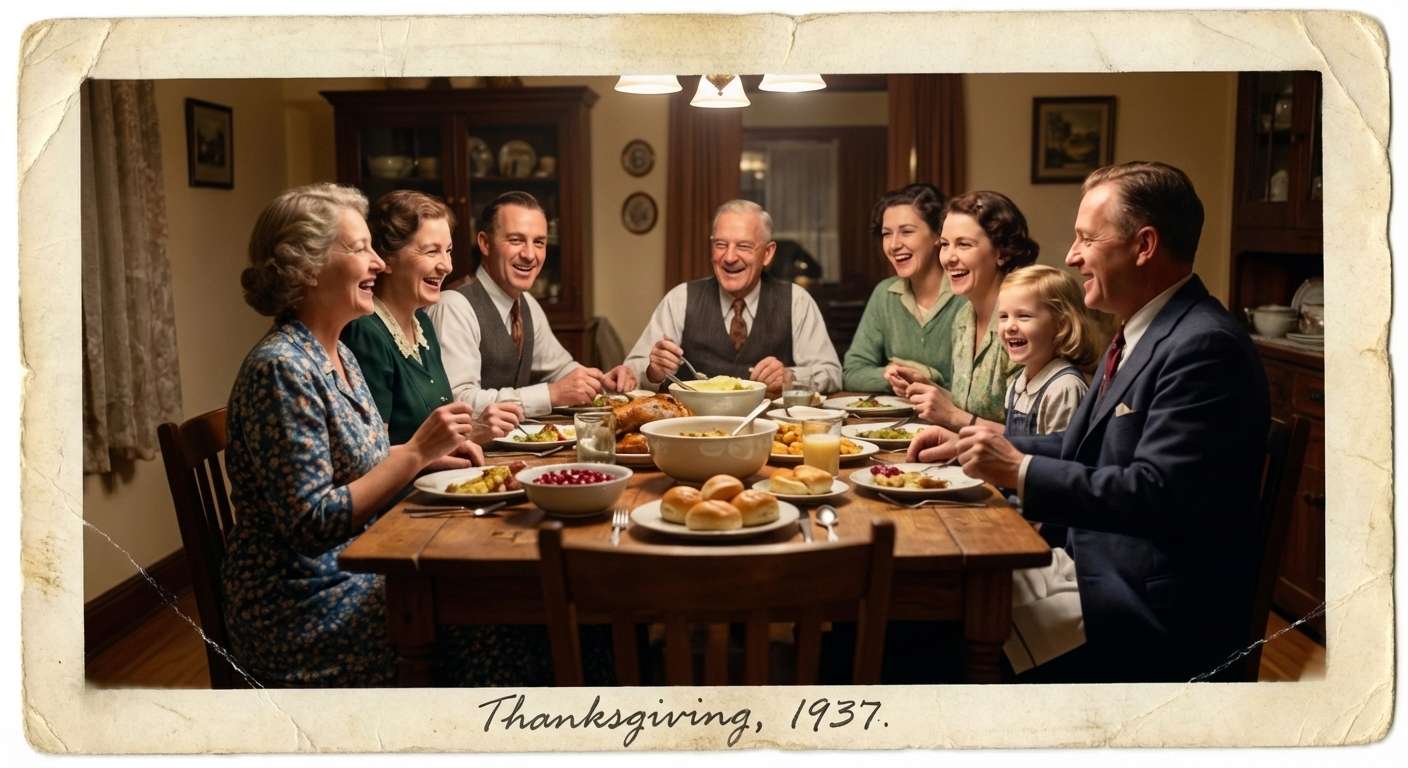 After old family photo restored in color