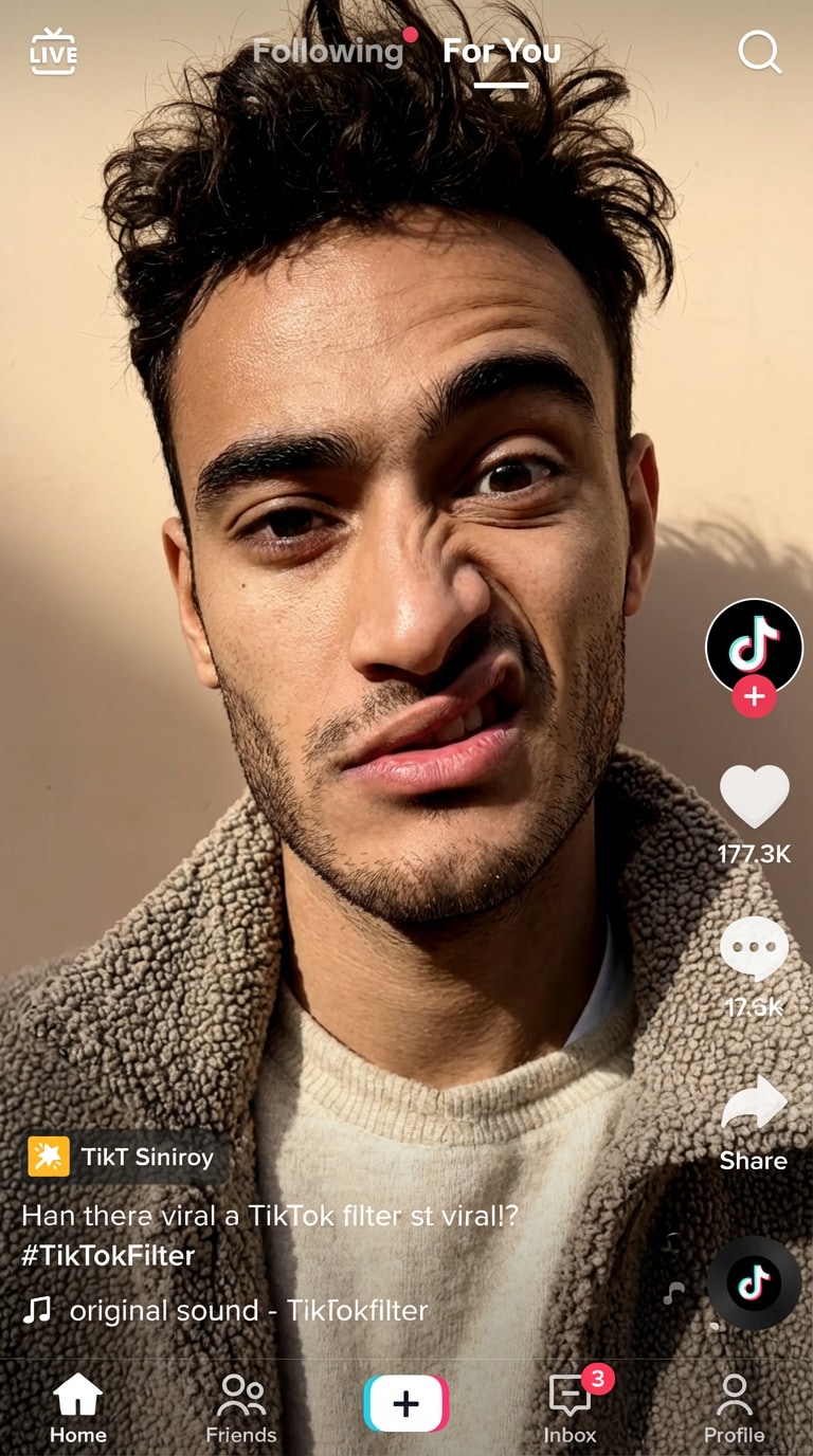 TikTok Viral Ugly Filter