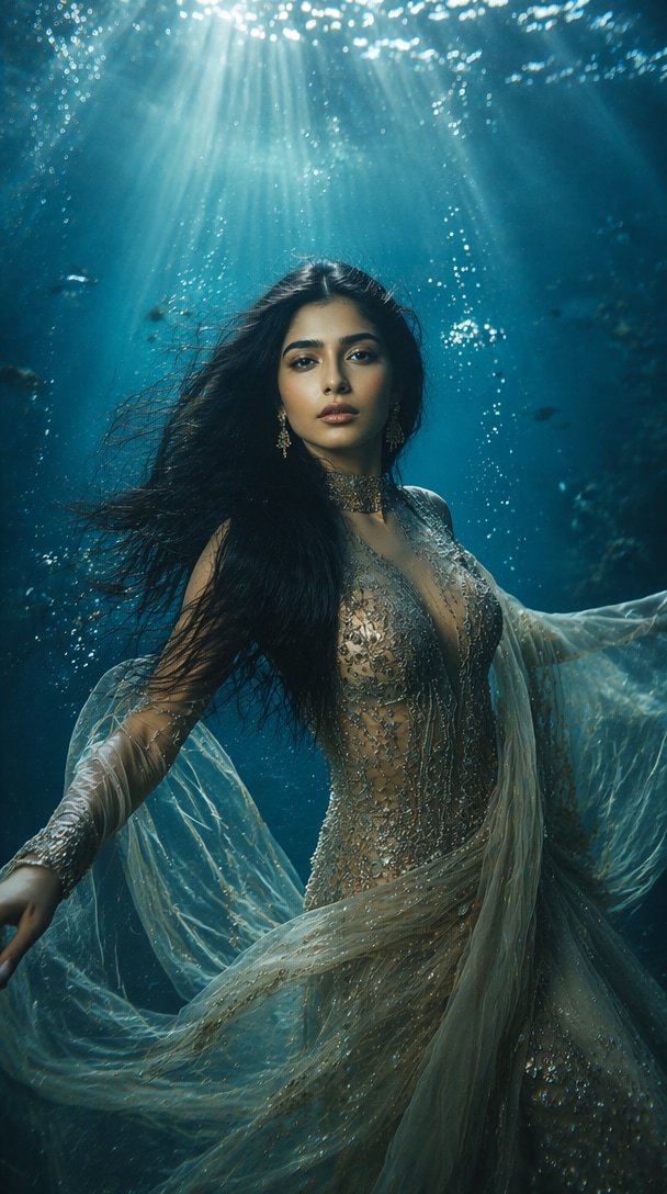 Luxury Editorial Underwater Prompt