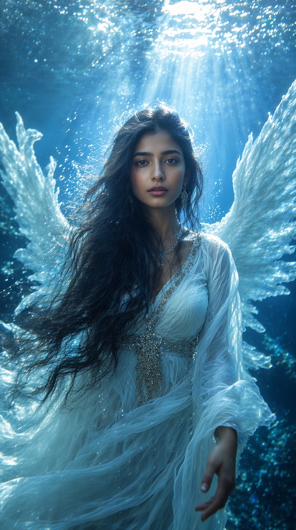 Underwater Angel AI Prompt