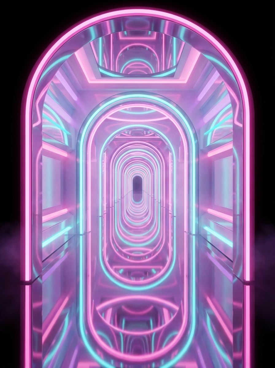 Vaporwave Fractal Portal