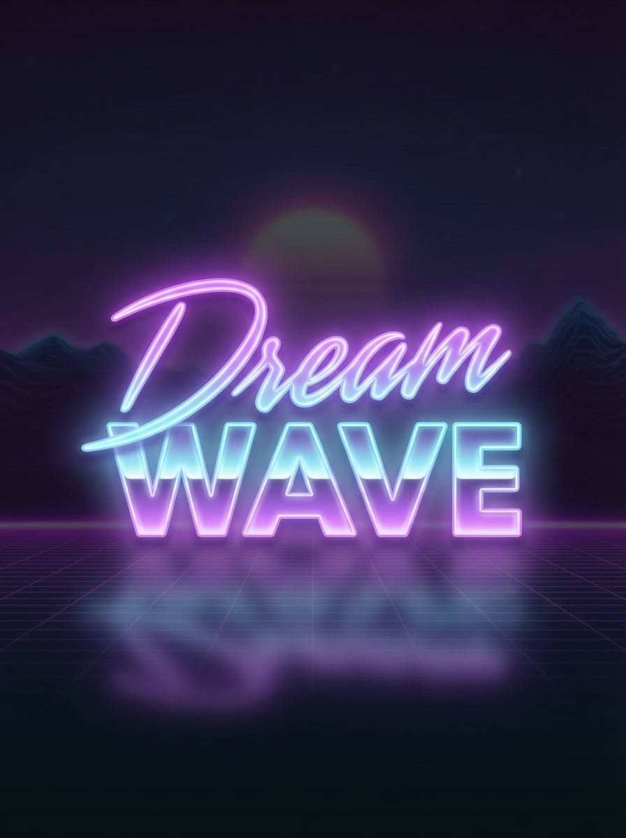 Vaporwave Neon Title