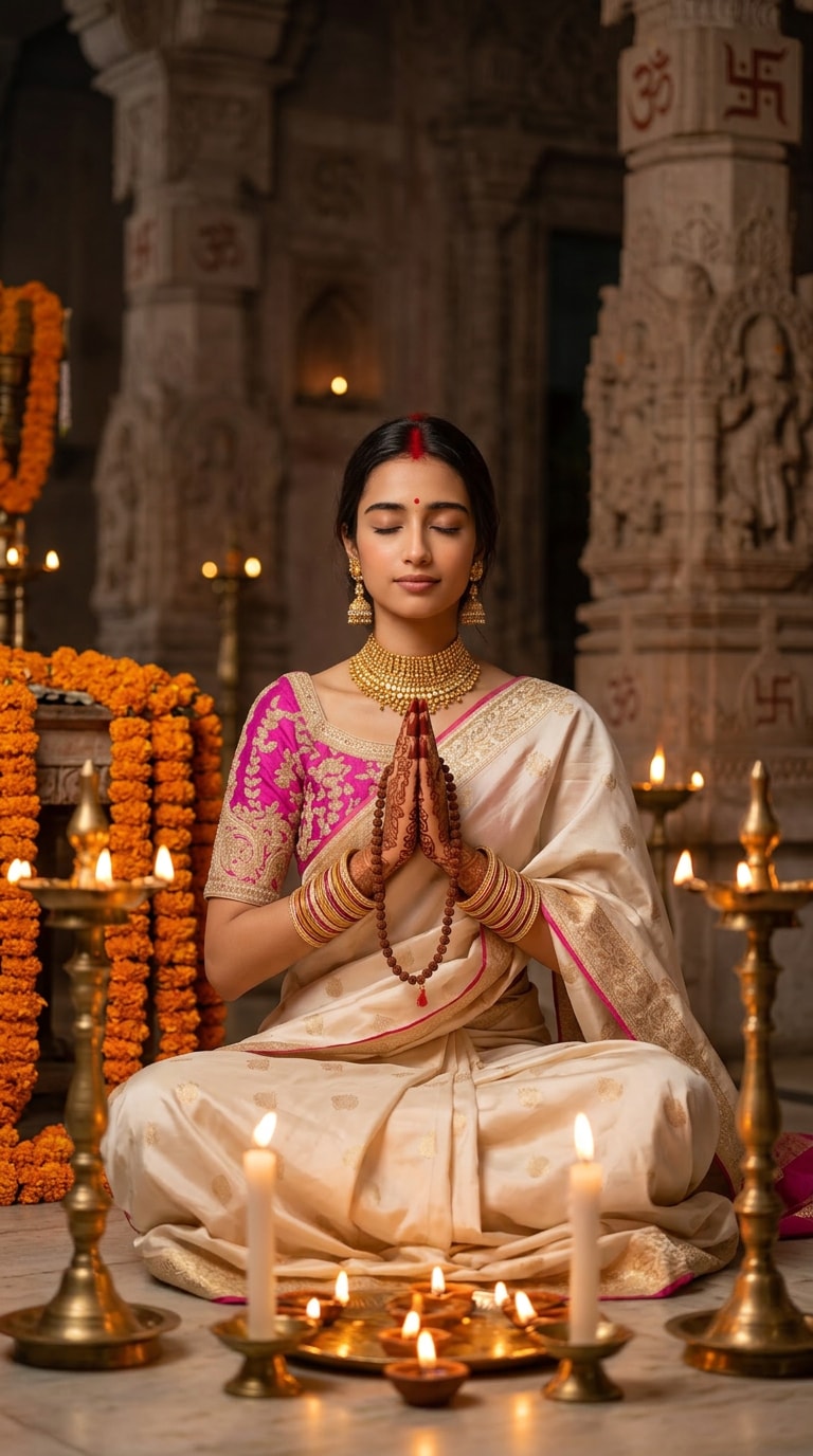 Banyan Tree Vat Savitri Ritual Cinematic AI Scene