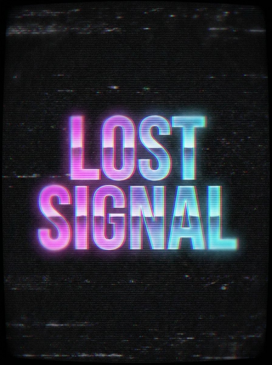 VHS Distortion Text