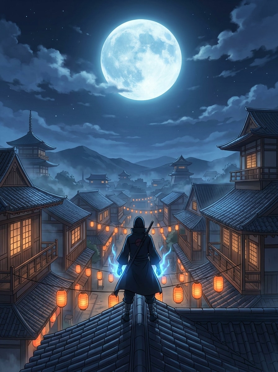 Village at Night Wallpaper
