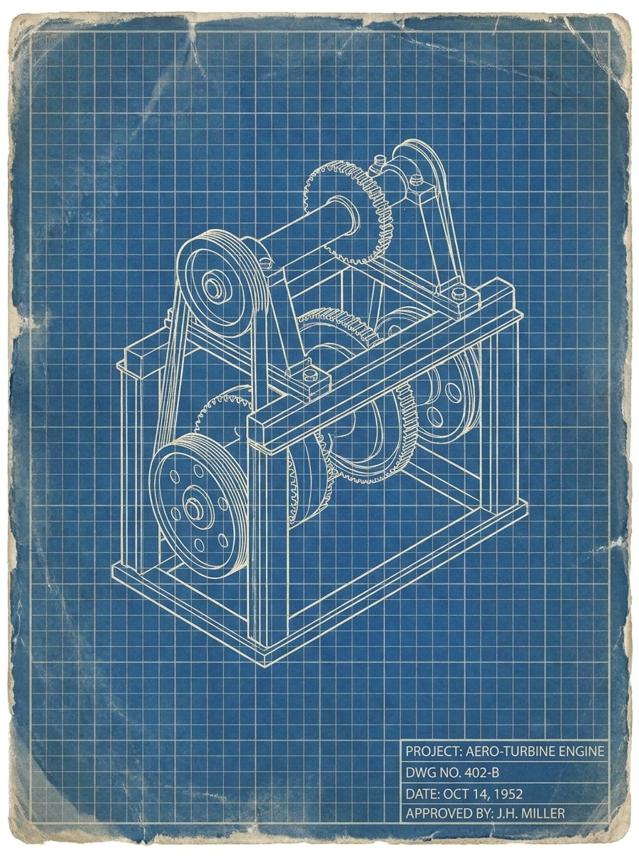 Vintage Drafting Sheet
