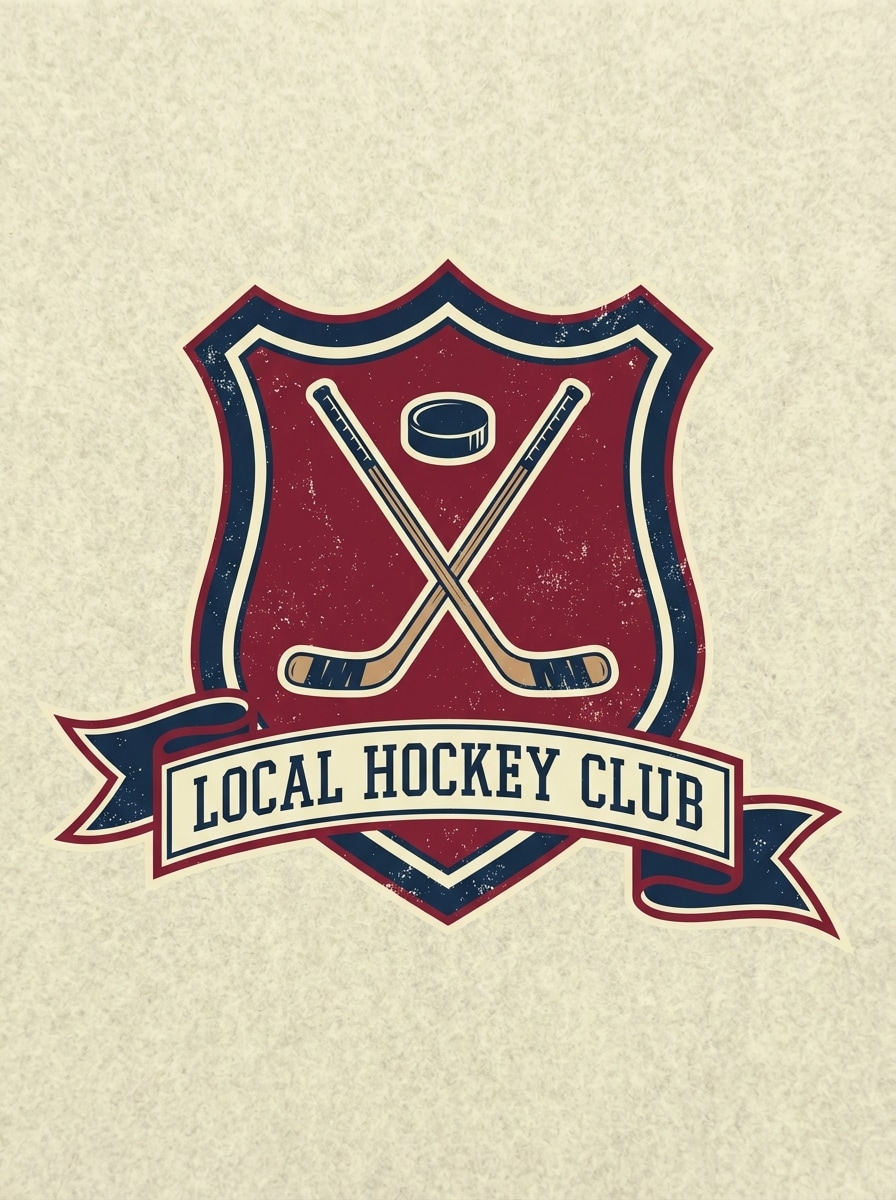 Vintage Hockey Badge