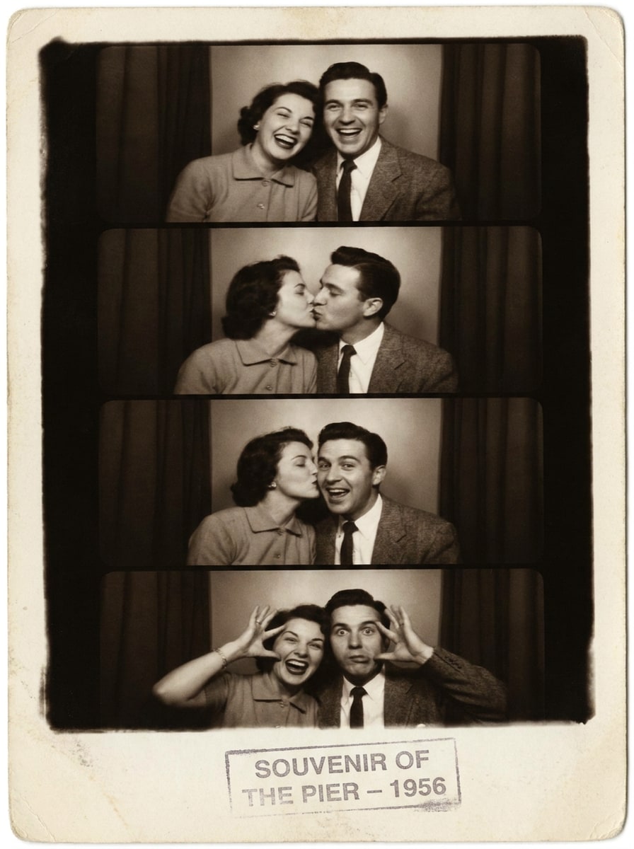 Vintage Photo Booth Strip
