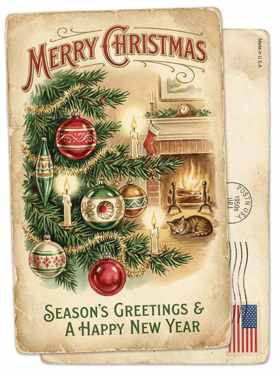 Vintage Postcard Christmas