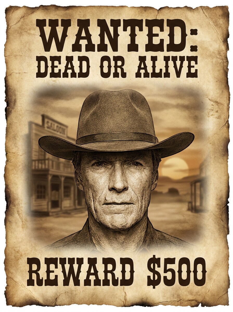 Vintage Saloon Poster