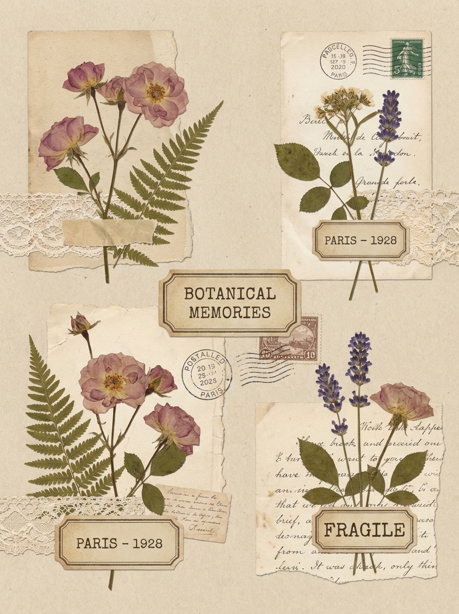 Vintage Scrapbook Collage