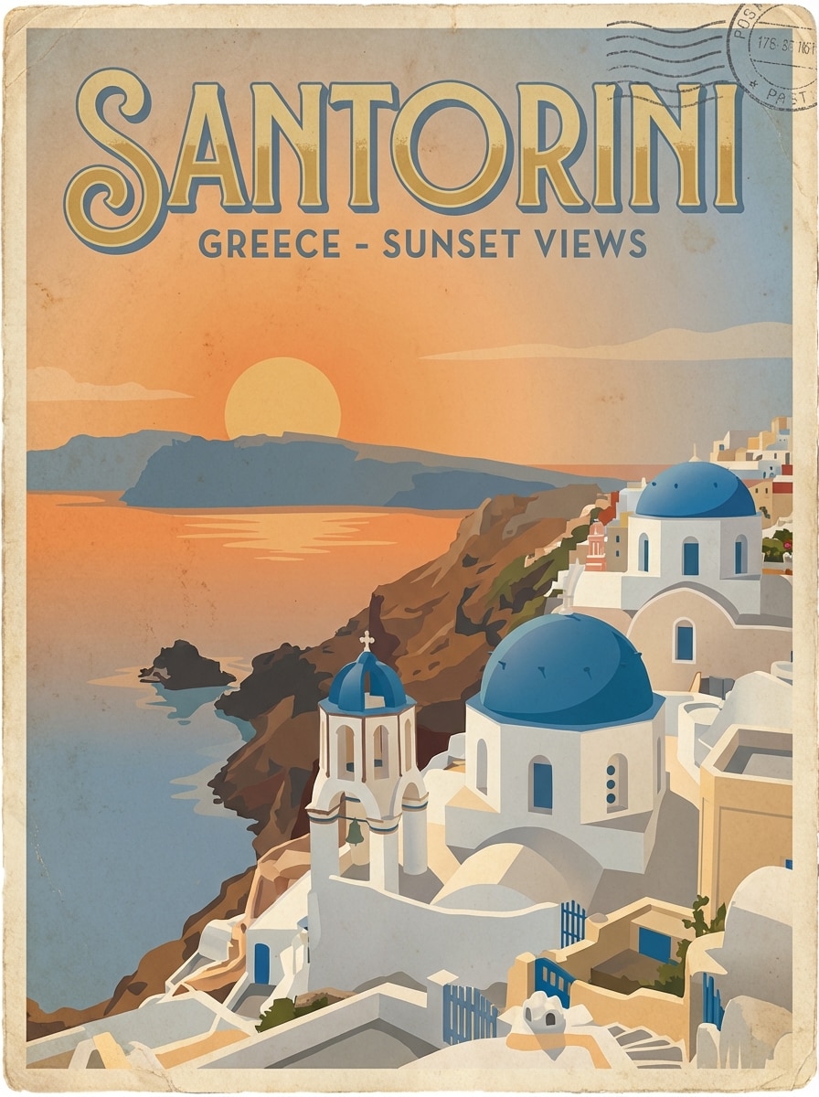 Vintage Vacation Postcard