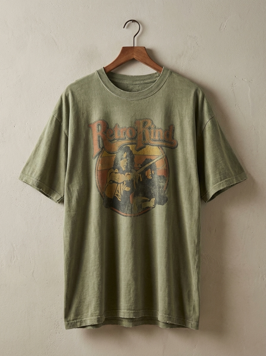 Vintage Washed Tshirt Mockup
