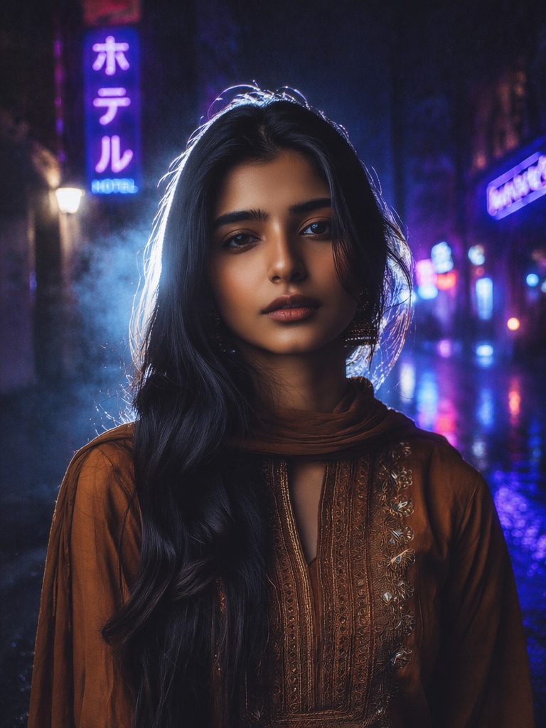 Neon City Dusk Filter viral lofi dusk prompt