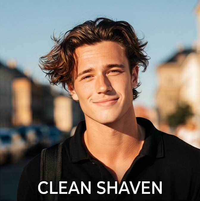 Virtual beard try-on - Clean Shaven