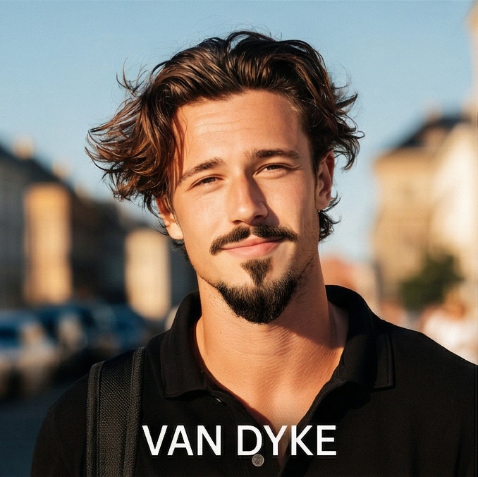 Virtual beard try-on - Van Dyke Beard
