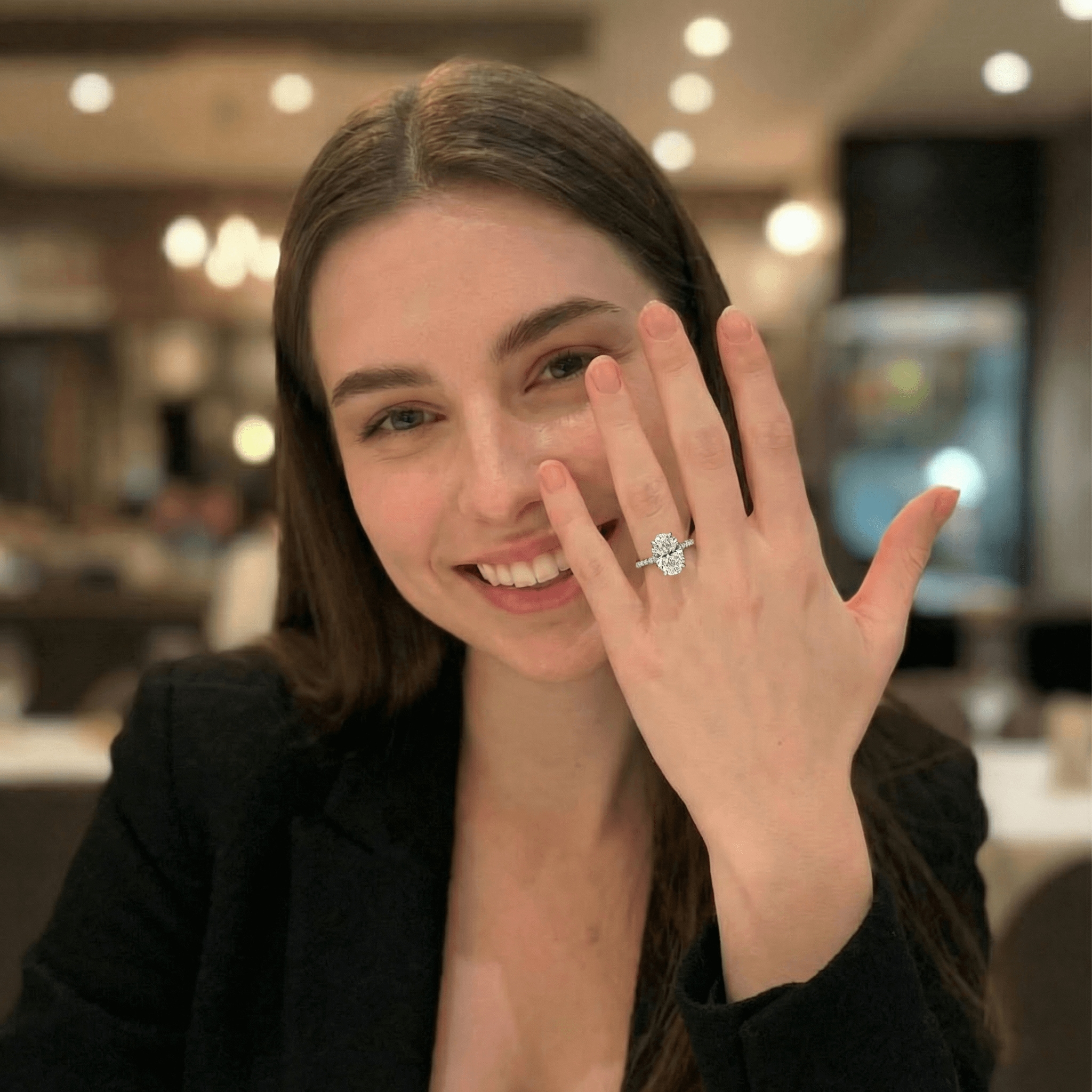 AI personalized engagement ring try-on