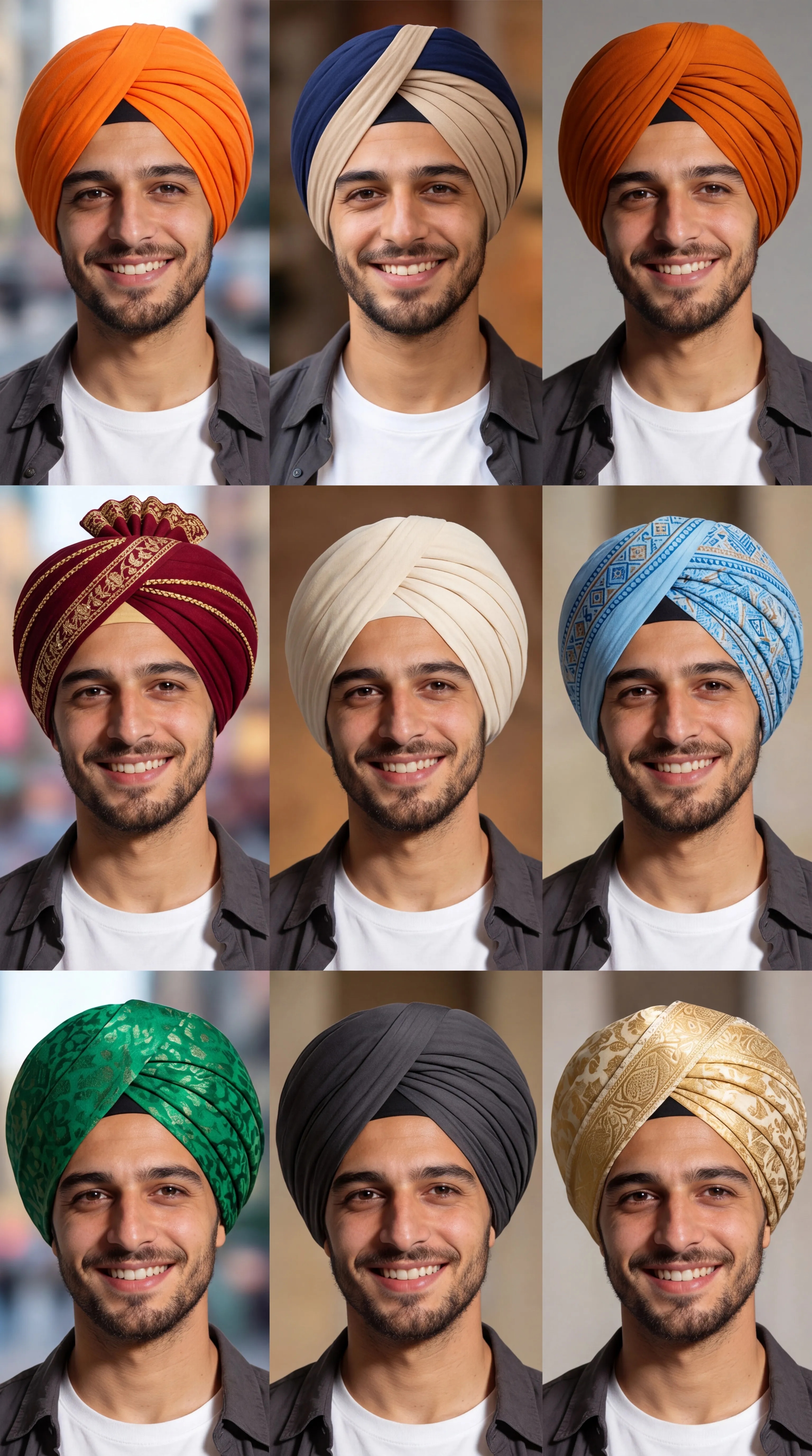 Virtual turban try-on example 1