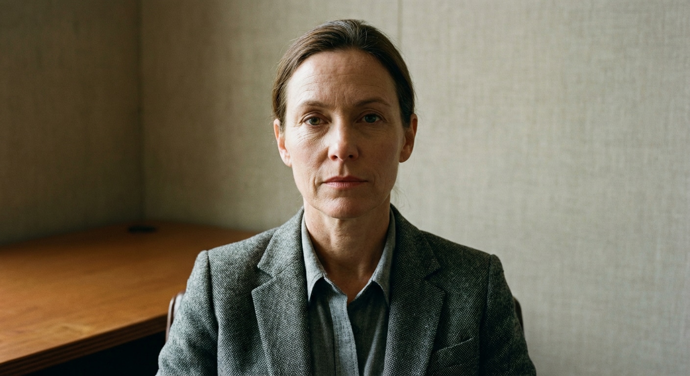 Before office portrait to visa photo example