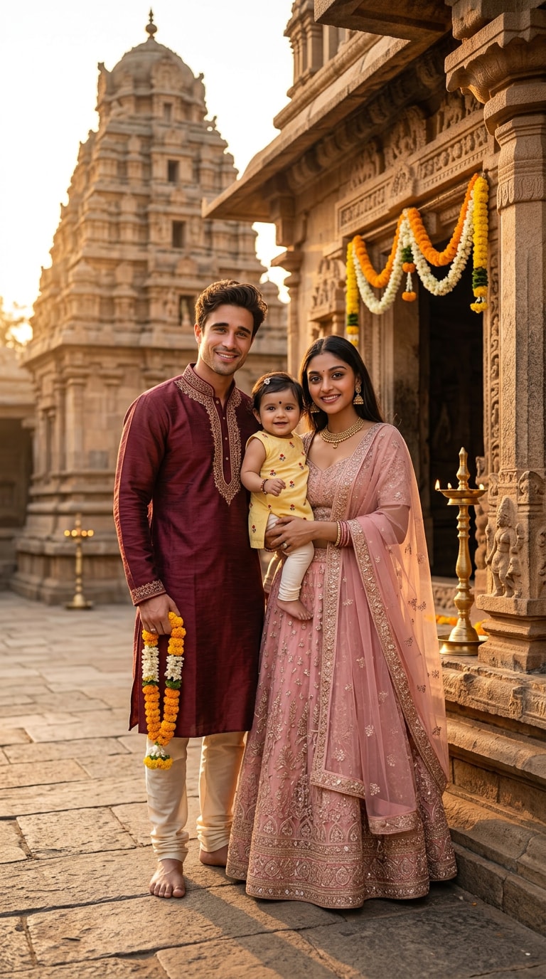 Vishu Prompt for Family Cultural Aesthetic Style