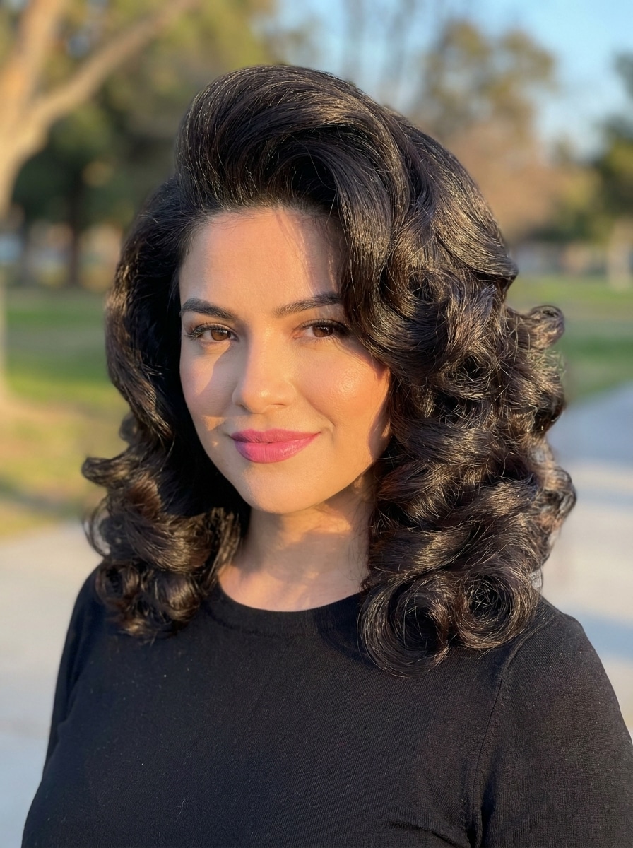 Voluminous Retro Perm