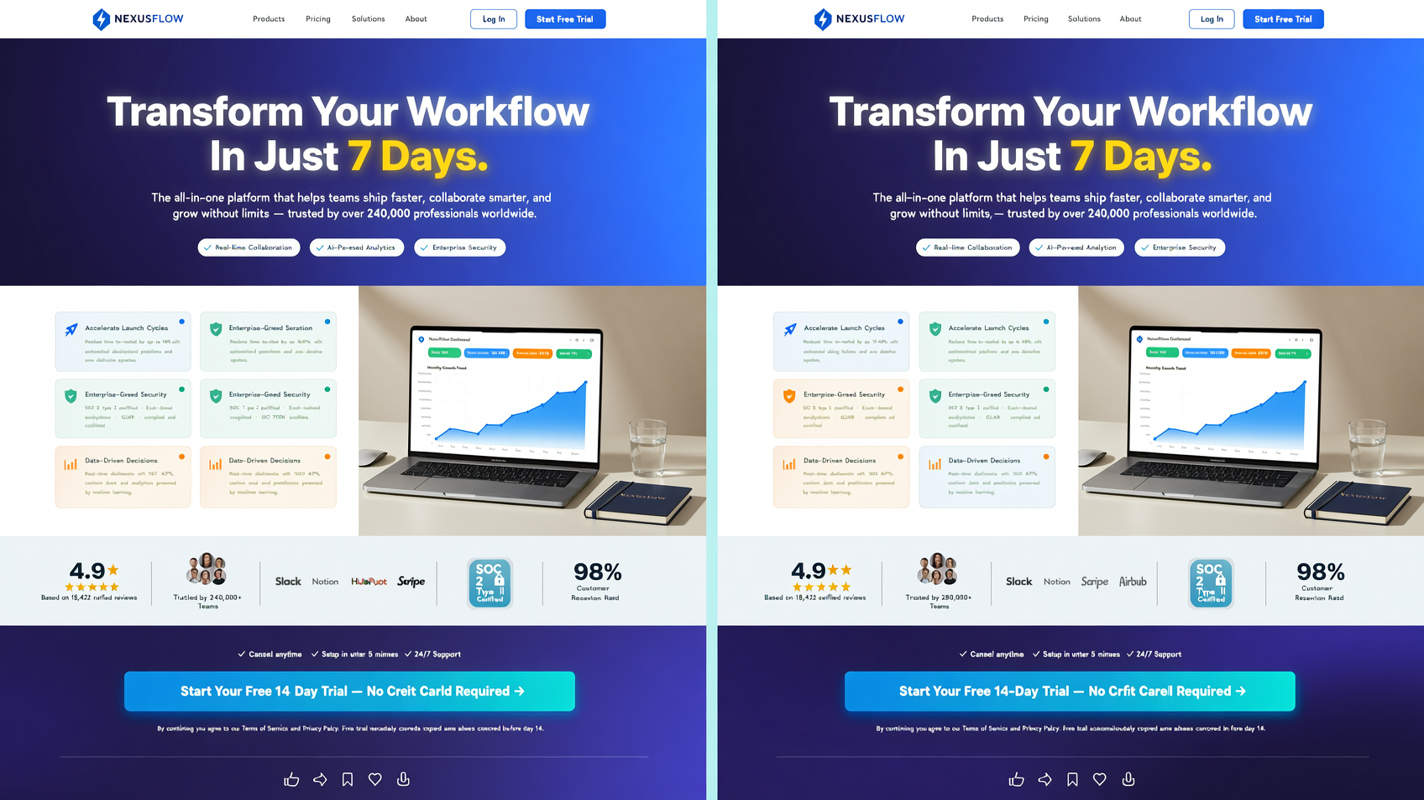Performance marketing visuals created with Wan 2.7 AI text to image