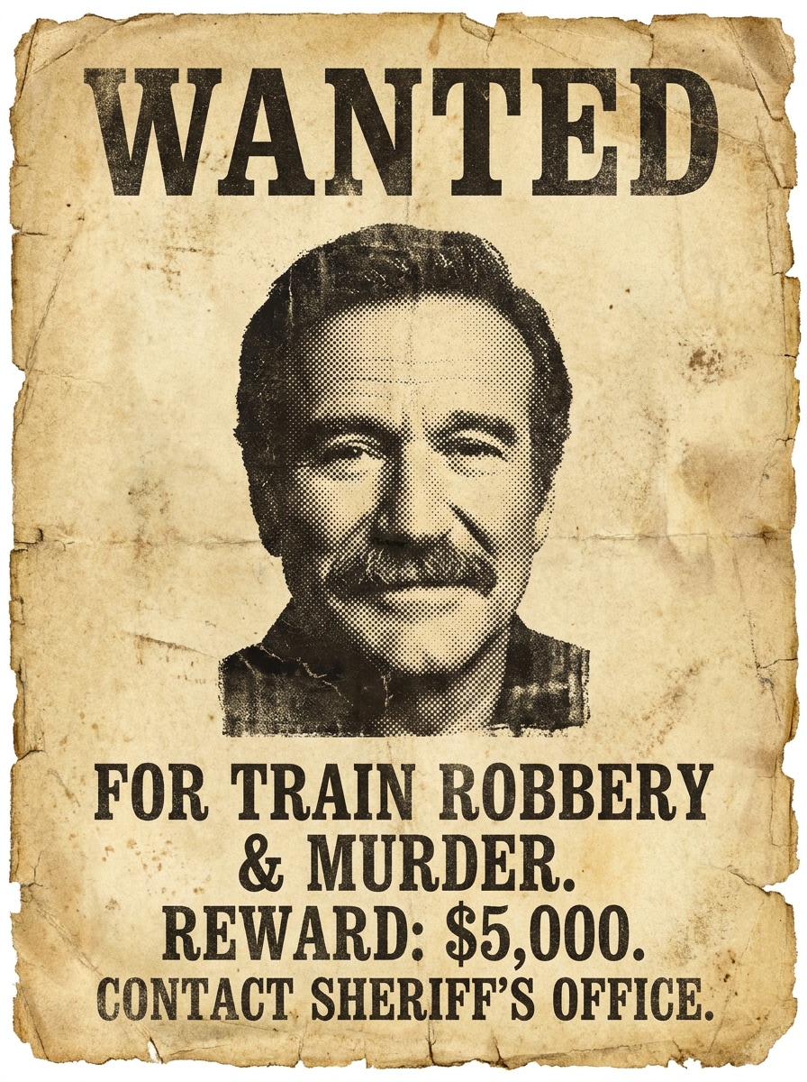 Wanted Poster Newspaper