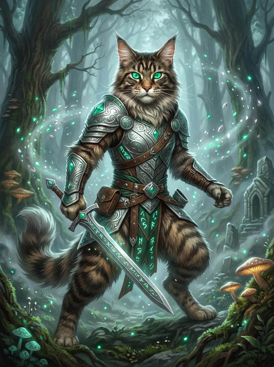 Warrior Fantasy Cat