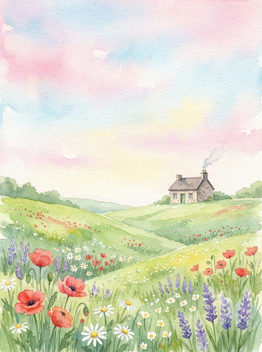 Watercolor Countryside
