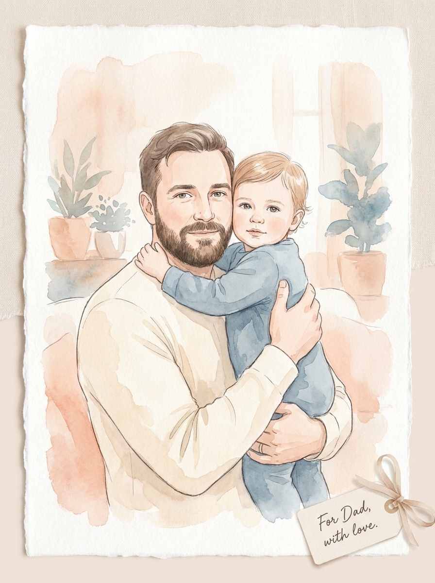 Soft Watercolor Portrait