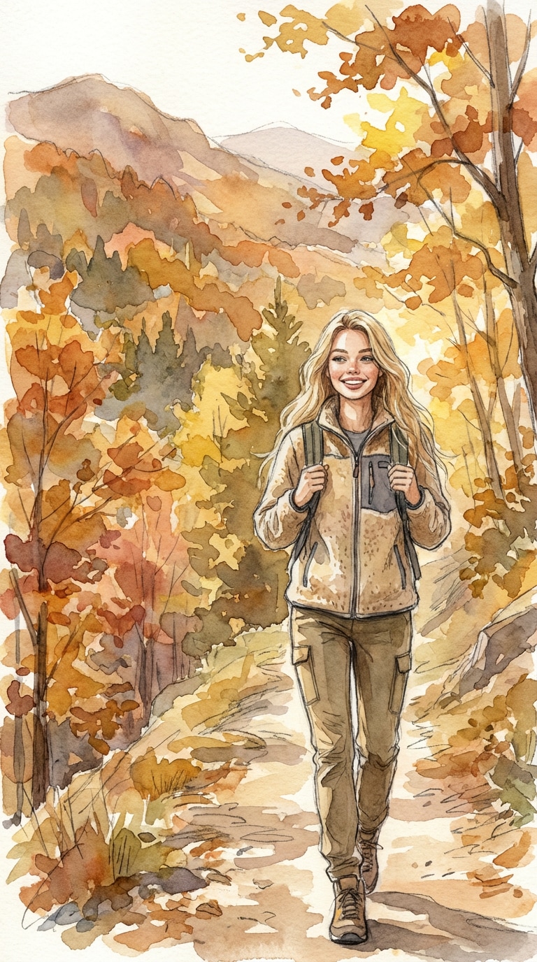 14 Autumn Mountain Path - Nature Prompt