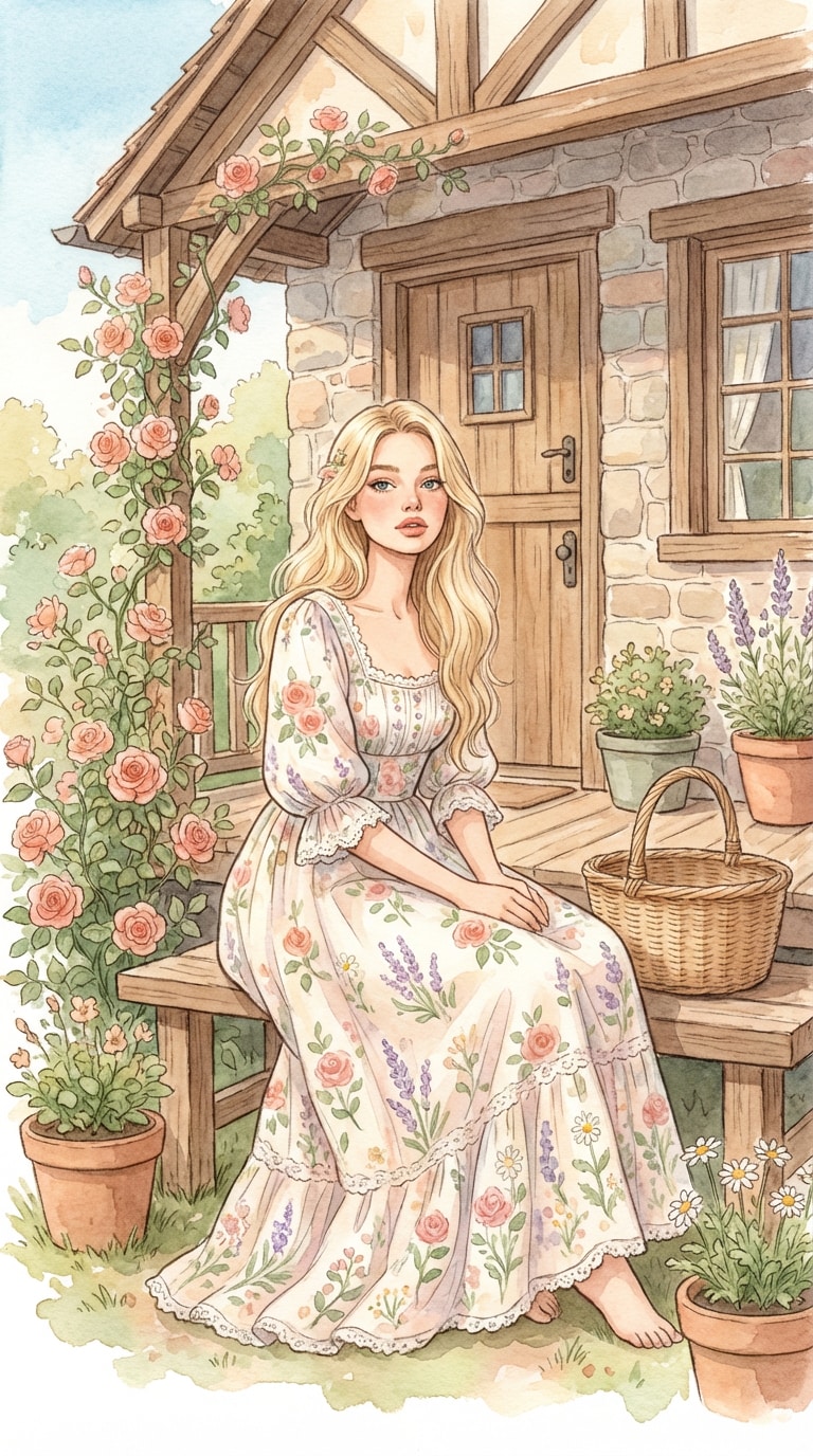 17 Cottagecore Storybook - Cozy Prompt