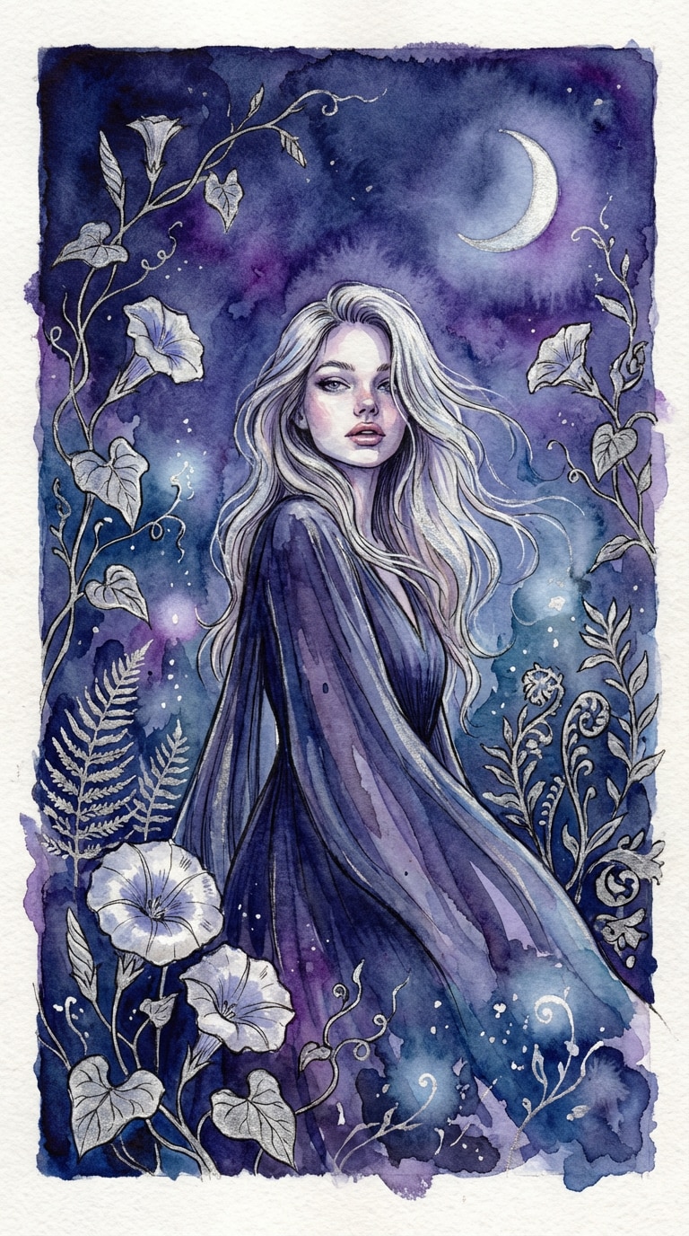 18 Moonlit Wizard Garden - Creative Prompt