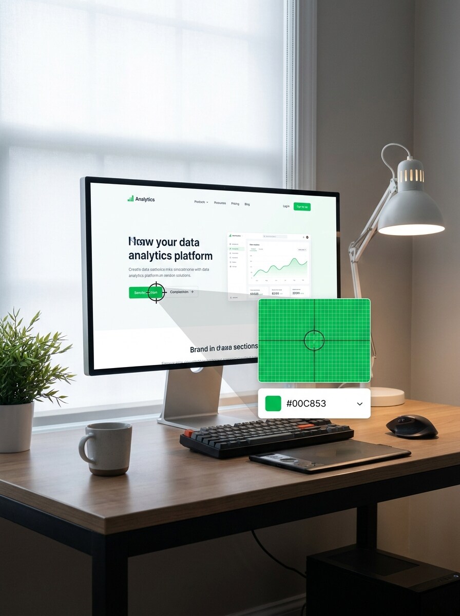 Website Screenshot Color Sampling