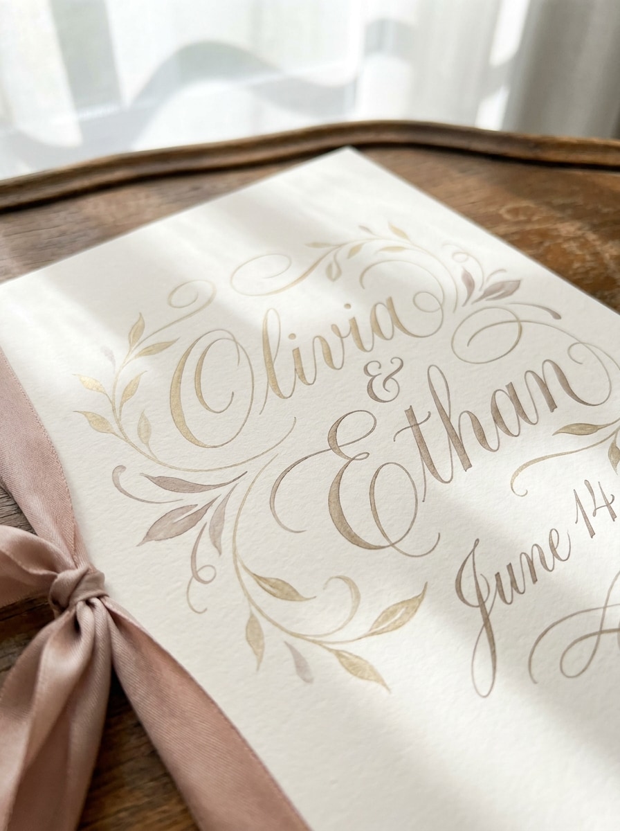 Wedding Invitation Calligraphy