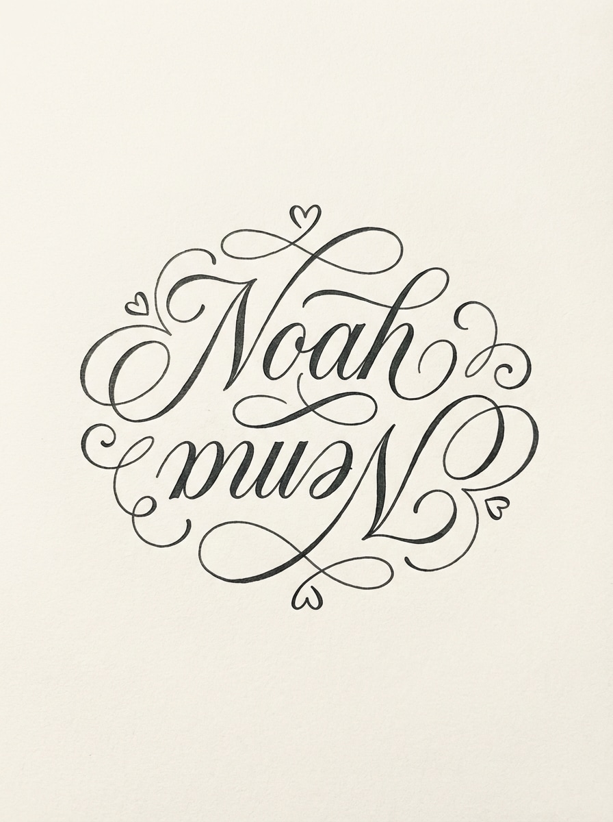 Wedding Date or Couple Ambigram