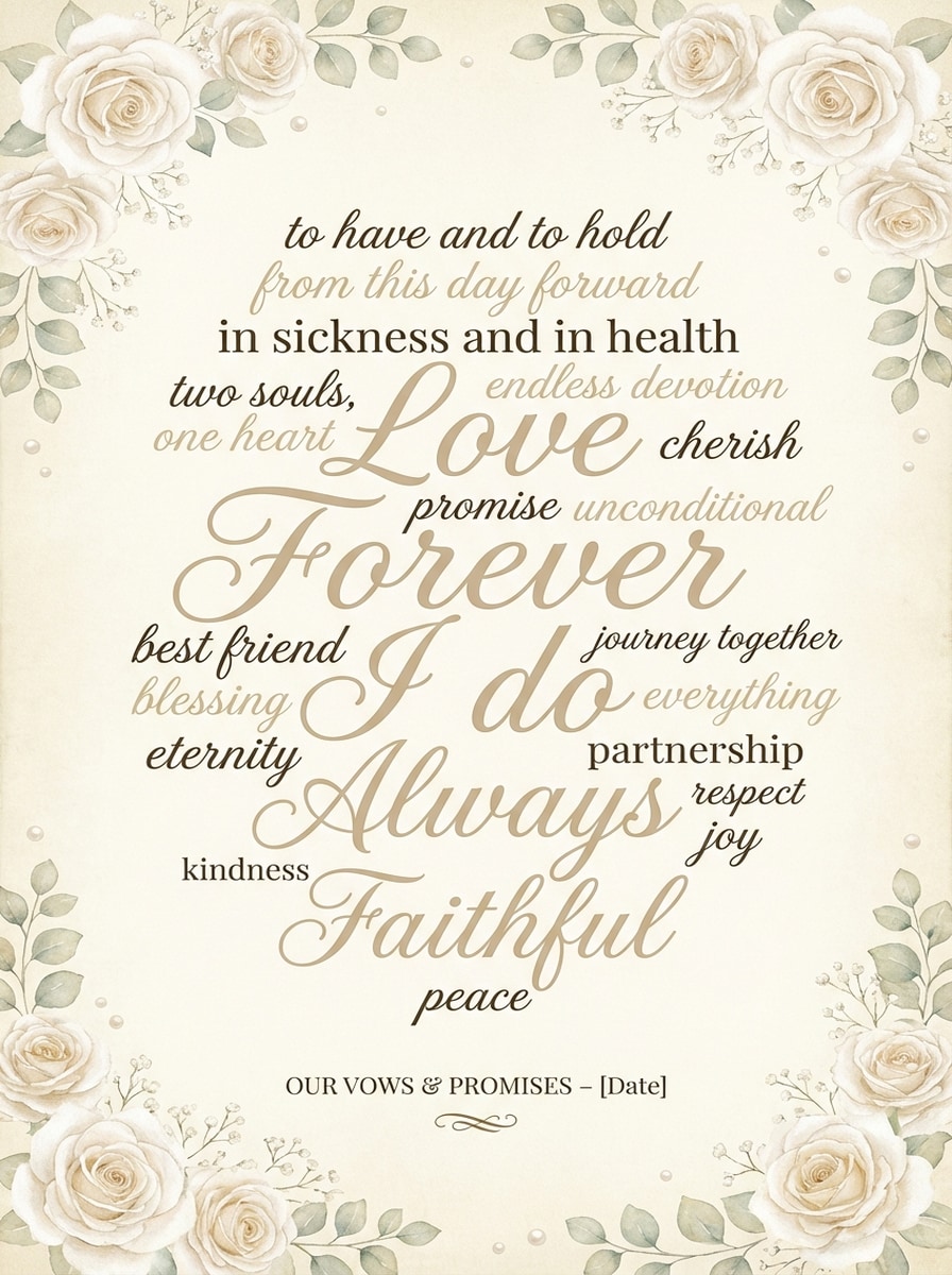 Wedding Keepsake Cloud