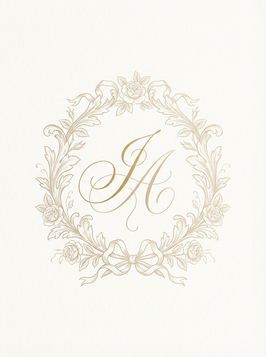 Wedding Monogram Crest