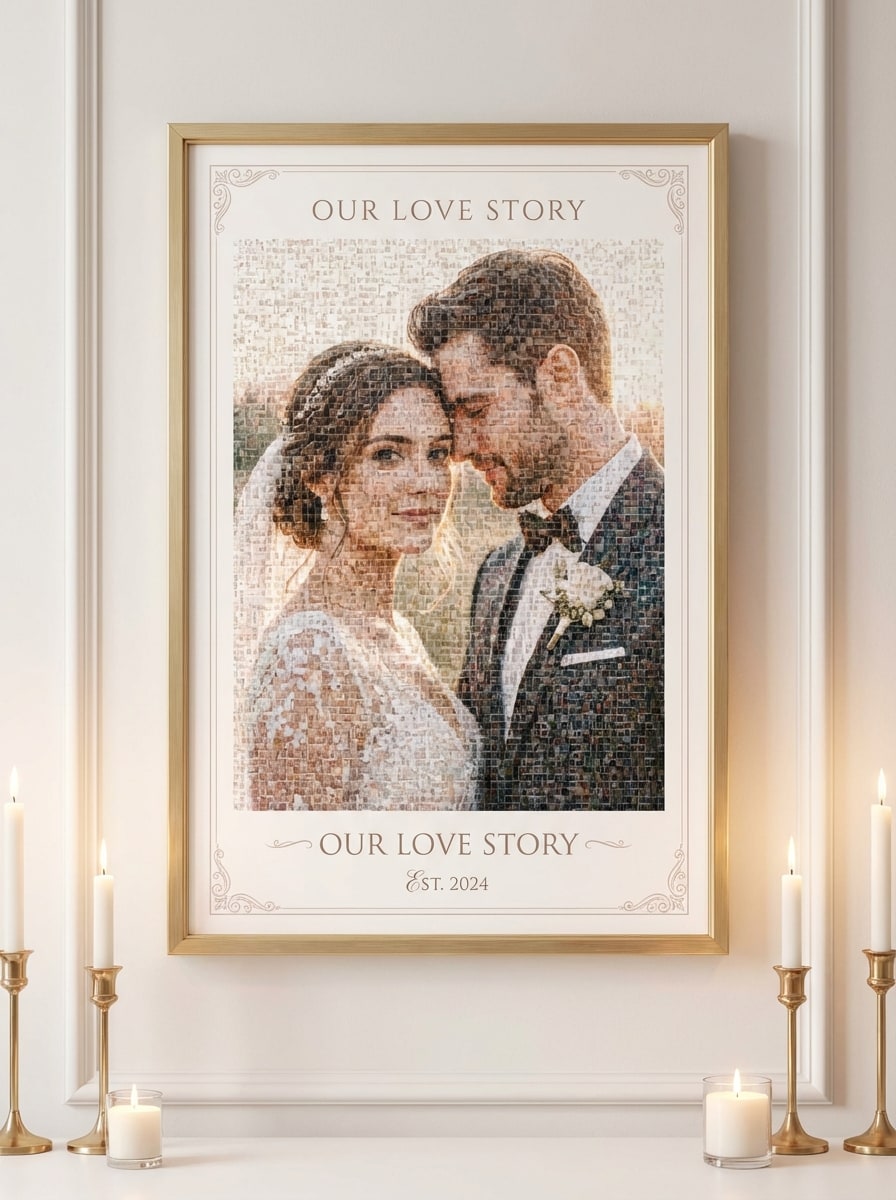 Wedding Mosaic Poster