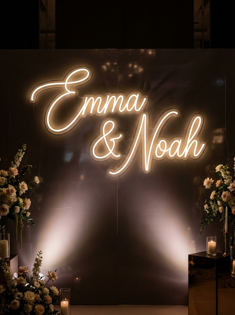 Wedding Name Neon