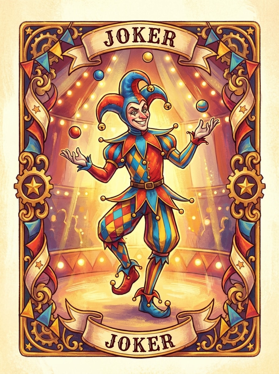 Whimsical Circus Joker