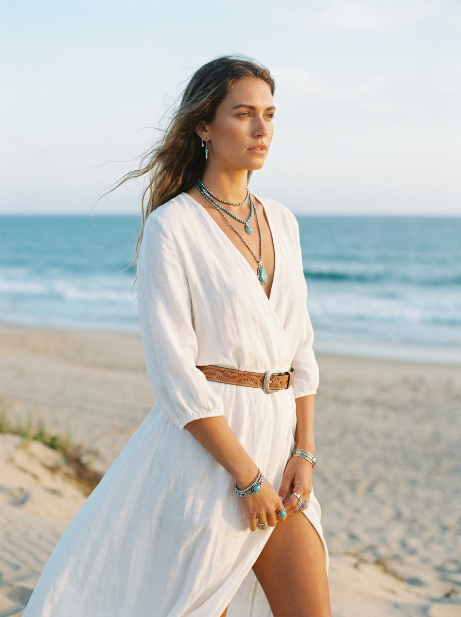 White Dress Western Coast