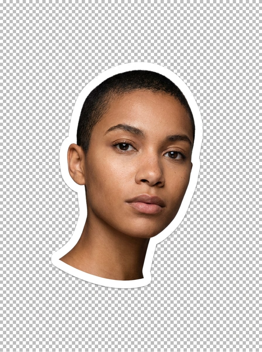 White Outline Cutout