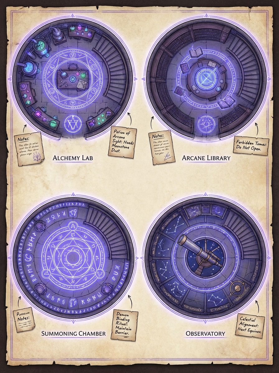 Wizard Tower Blueprint