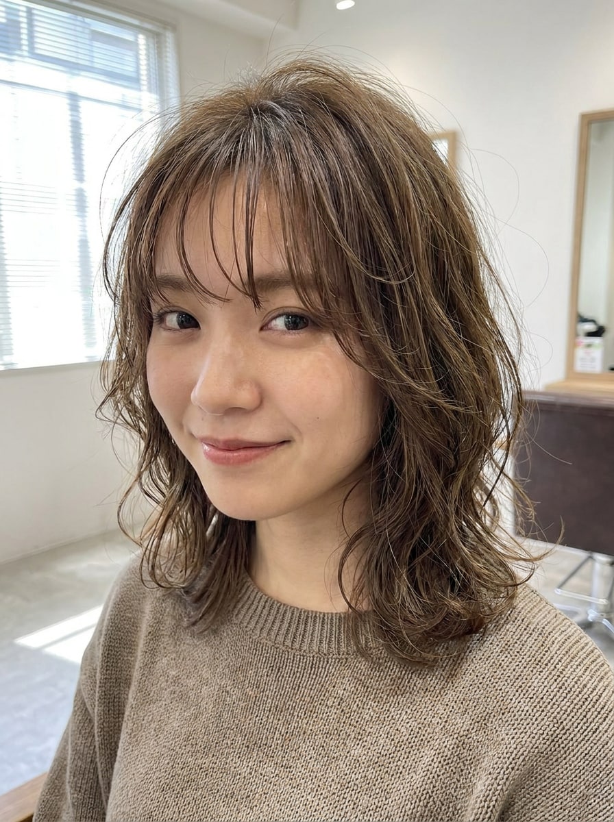 Wolf Cut with Wispy Fringe