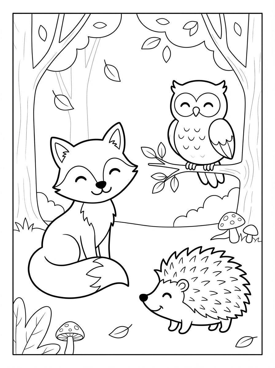 Woodland Animal Scene