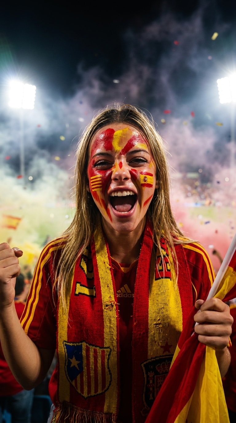 Painted ultra fan football avatar prompt