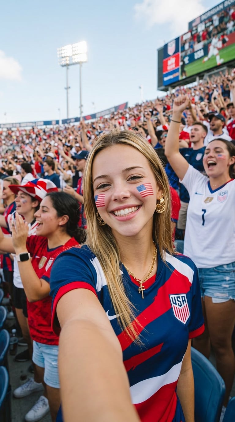 Fan selfie football avatar prompt